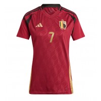 Camiseta Bélgica Kevin De Bruyne #7 Primera Equipación Replica Eurocopa 2024 para mujer mangas cortas